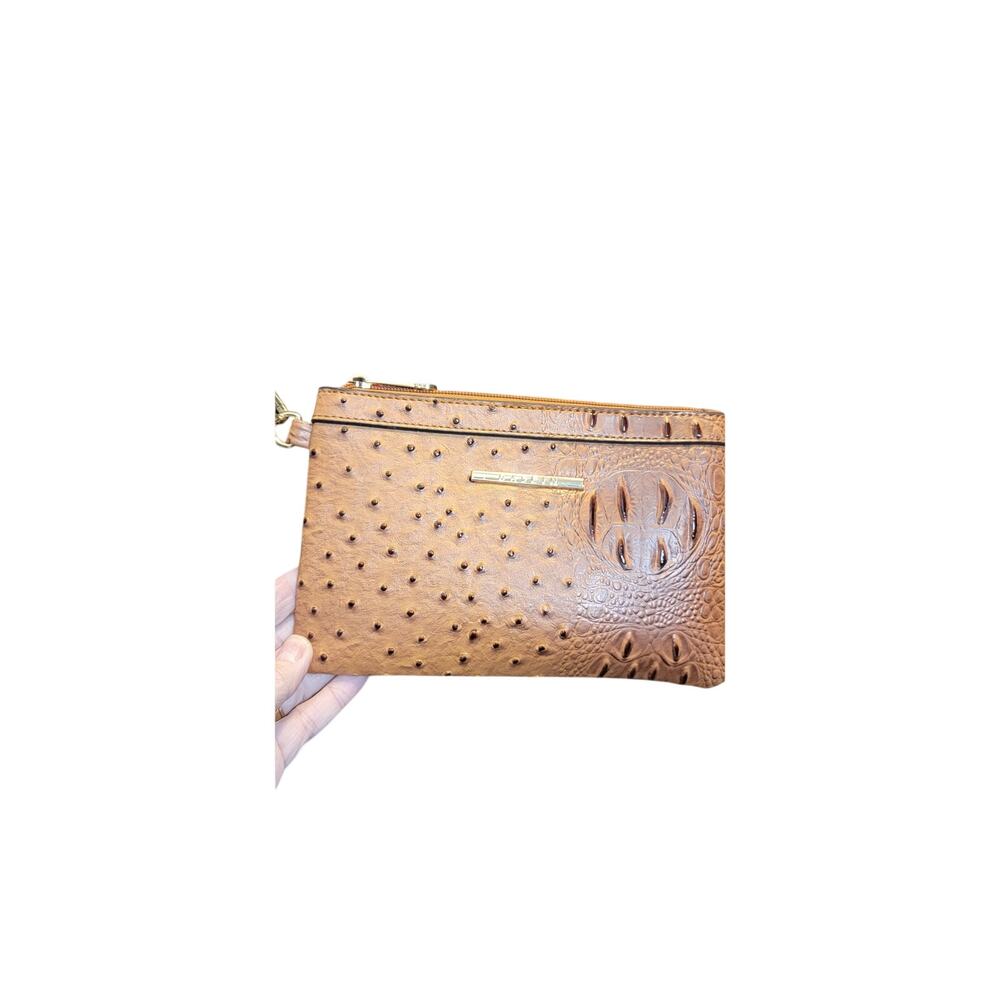 Ostrich/Croc wristlet